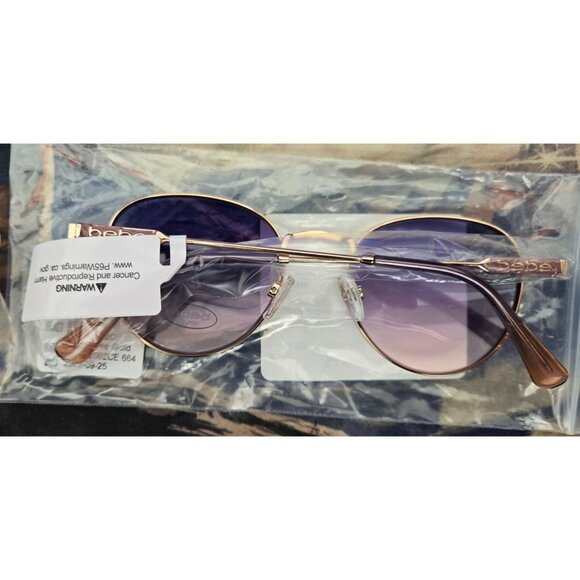 Bebe Bbop Sunglasses - rose gold, BEBE Round Sunglasses. - Picture 8 of 10